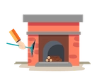 From below